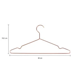 QUVIO Kledinghanger Set Van 30 - Metaal - Koperkleur -Tuinmeubel Winkel 1000099311 0103