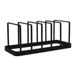 Tuinmeubel Winkel 25 QUVIO Pannendekselhouder - Metaal - Zwart