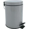 MSV Badkamer/toilet Pedaalemmer - Grijs - 3 Liter - 17 X 25 Cm -Tuinmeubel Winkel 1000100582