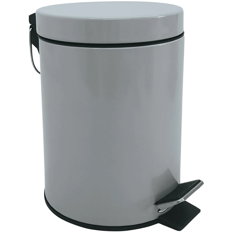 MSV Badkamer/toilet Pedaalemmer - Grijs - 3 Liter - 17 X 25 Cm 3 MSV Badkamer/toilet Pedaalemmer - Grijs - 3 Liter - 17 X 25 Cm