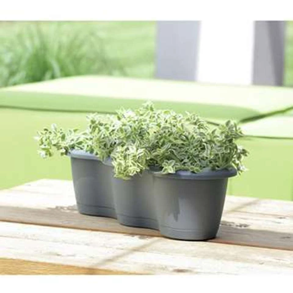 Prosperplast Plantenbak Respana - Antraciet - 52 Cm - 7 L 4 Prosperplast Plantenbak Respana - Antraciet - 52 Cm - 7 L - Afbeelding 2
