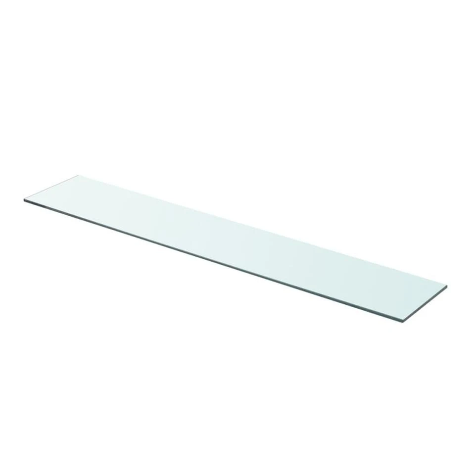 VidaXL Wandschap Transparant 90x15 Cm Glas 3 VidaXL Wandschap Transparant 90x15 Cm Glas