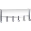 Zilveren Badkamerdeur/kastdeur Kapstok Met 6 Haken 51 Cm -Tuinmeubel Winkel 1420527725