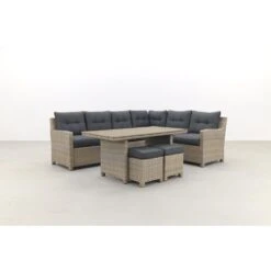Garden Impressions Alaska Lounge Dining Set Rechts - Vintage Willow -Tuinmeubel Winkel 1434210827 0109