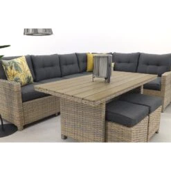 Garden Impressions Alaska Lounge Dining Set Rechts - Vintage Willow -Tuinmeubel Winkel 1434210827 0110