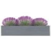 VidaXL Plantenbak Verhoogd 320x40x45 Cm Gegalvaniseerd Staal Grijs -Tuinmeubel Winkel 1504468555