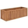 VidaXL Plantenbak Verhoogd 150x50x50 Cm Massief Teakhout