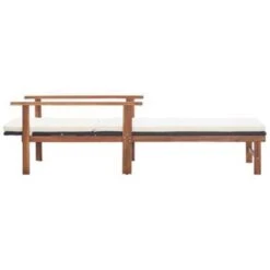 VidaXL Ligbed Met Kussen Poly Rattan En Massief Acaciahout Zwart -Tuinmeubel Winkel 15540e7eef49482fb46e58ebad998a3f