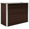 VidaXL Plantenbak Verhoogd 100x40x77 Cm Gegalvaniseerd Staal Bruin -Tuinmeubel Winkel 1568714879