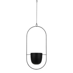 Mica Decorations Dexter Bloempot Hangend Zwart
