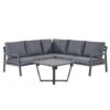 Beliani Loungeset VIZZINI - Zwart Aluminium 2 Beliani Loungeset VIZZINI - Zwart Aluminium -Tuinmeubel Winkel 1657158360