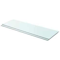 VidaXL Schappen 2 St 90x30 Cm Glas Transparant