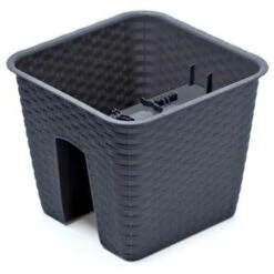 Prosperplast Prosperplats Bloempot Ratolla - Balkon - Antraciet - Kunststof - 8,5 L
