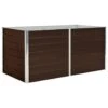 VidaXL Plantenbak Verhoogd 160x80x77 Cm Gegalvaniseerd Staal Bruin -Tuinmeubel Winkel 1815321350