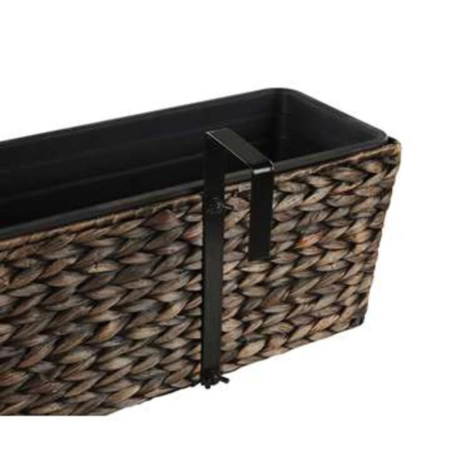 Beliani Plantenbak Voor Buiten KAWALA - Bruin Waterhyacinth 6 Beliani Plantenbak Voor Buiten KAWALA - Bruin Waterhyacinth - Afbeelding 4