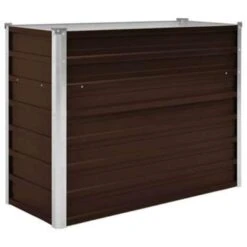 VidaXL Plantenbak Verhoogd 100x40x77 Cm Gegalvaniseerd Staal Bruin -Tuinmeubel Winkel 1d149ba2eeaf40de89b8e7e16154cf18