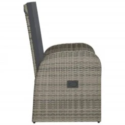 VidaXL Tuinstoelen 2 St Verstelbaar Met Kussens Poly Rattan Grijs -Tuinmeubel Winkel 1f8ea25a8d274eccb08e6245b96ad2ea