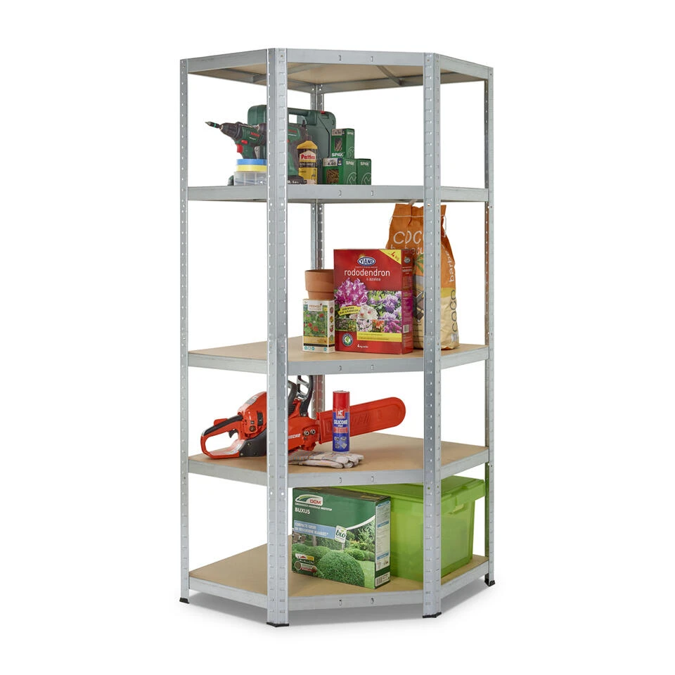 ERRO Stellingkast Hoek - 176x75x40cm 4 ERRO Stellingkast Hoek - 176x75x40cm - Afbeelding 2