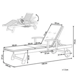 Beliani Tuinligstoel TOSCANA - Blauw Acaciahout 8 Beliani Tuinligstoel TOSCANA - Blauw Acaciahout -Tuinmeubel Winkel 2f96bf3a5ccc458dba61c6331b7ce85d