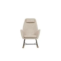 Beliani Schommelstoel ARRIE - Beige Polyester -Tuinmeubel Winkel 36e2624121294b889f368584b4f9229f