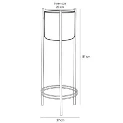 Mica Decorations Sverre Bloempot - H81 X Ø27 Cm - Goud, Zwart 9 Mica Decorations Sverre Bloempot - H81 X Ø27 Cm - Goud, Zwart -Tuinmeubel Winkel 394b29c39e32447dbf7083080f4f4ec4