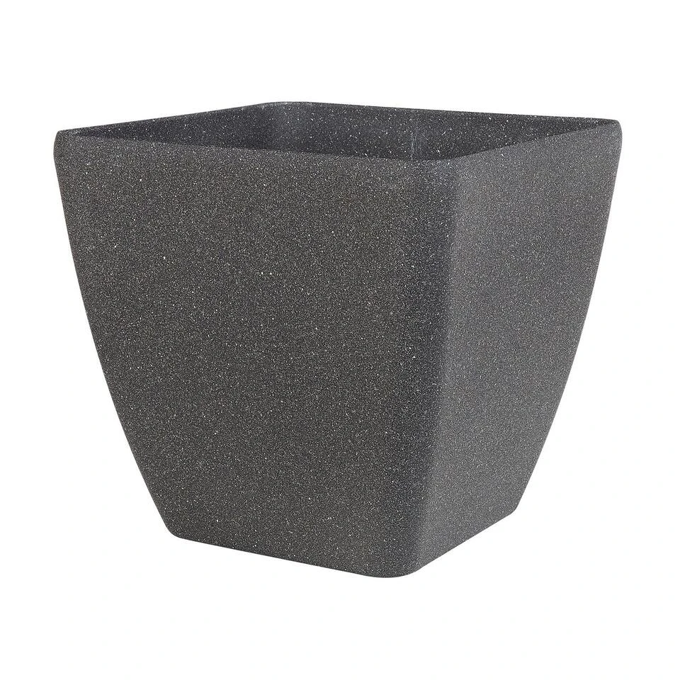 Beliani Plantenbak Voor Buiten ZELI - Grijs Stenenmix, Polyresin 4 Beliani Plantenbak Voor Buiten ZELI - Grijs Stenenmix, Polyresin - Afbeelding 2
