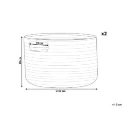 Beliani Mand CHINIOT - Blauw Katoen -Tuinmeubel Winkel 3dd1787182184c0f9cd0a38aac9fc9d1