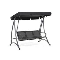 Beliani Schommelbank BOGART - Zwart Mesh 9 Beliani Schommelbank BOGART - Zwart Mesh -Tuinmeubel Winkel 48ce20f3c94f406f8ad242f1047a7ae6