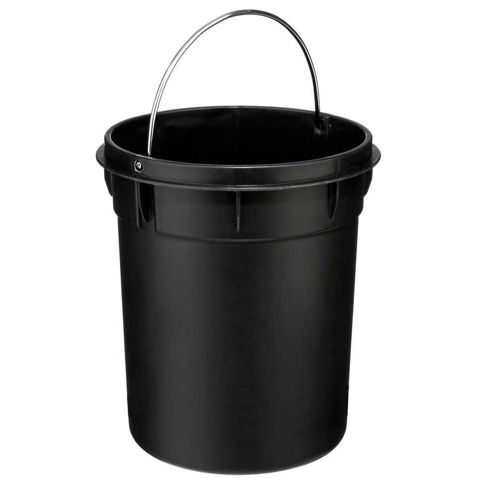 5Five - Prullenbak/pedaalemmer Zwart Metaal 3 Liter - 17 X 25 Cm 4 5Five - Prullenbak/pedaalemmer Zwart Metaal 3 Liter - 17 X 25 Cm - Afbeelding 2