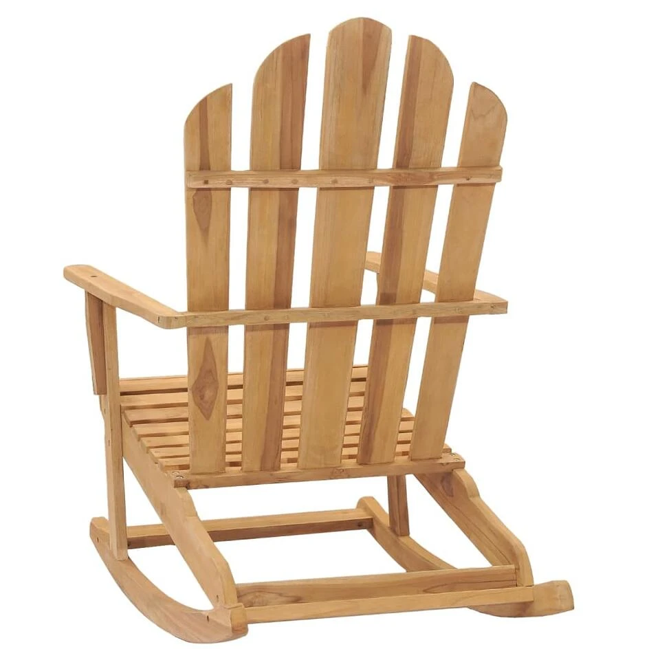 VidaXL Schommelstoel Adirondack Massief Teakhout 6 VidaXL Schommelstoel Adirondack Massief Teakhout - Afbeelding 4