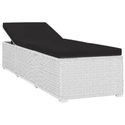 VidaXL 3-delige Ligbeddenset Met Theetafel Poly Rattan Wit -Tuinmeubel Winkel 4d4ec9b3b1014154b2d9bcf5cb682cb3