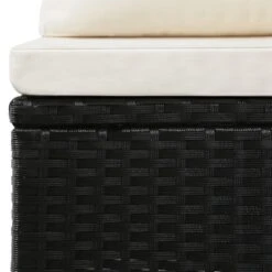 VidaXL 4-delige Loungeset Met Kussens Poly Rattan Zwart 124x65x62 Cm -Tuinmeubel Winkel 507557c047264c4e8cc6dd7f4f436fe4