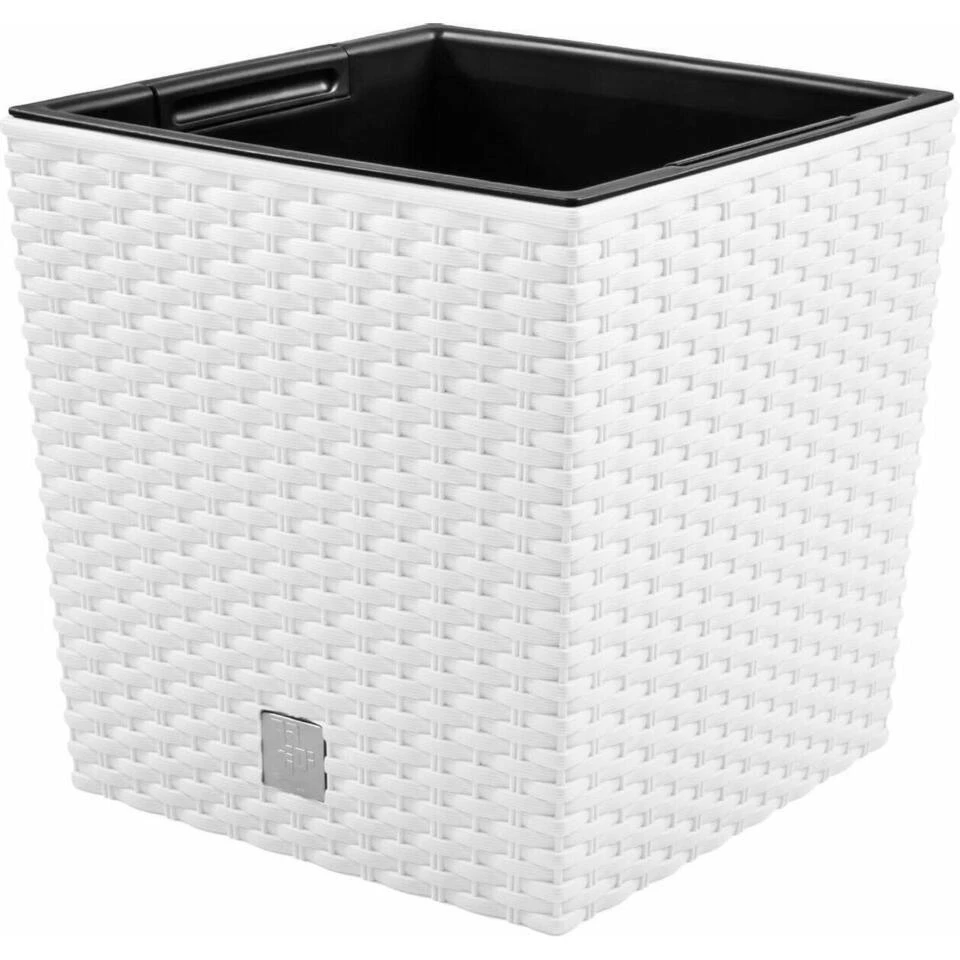 Prosperplast Plantenbak Rato - Wit - Rotan - Kunststof - 32 Cm 5 Prosperplast Plantenbak Rato - Wit - Rotan - Kunststof - 32 Cm - Afbeelding 3