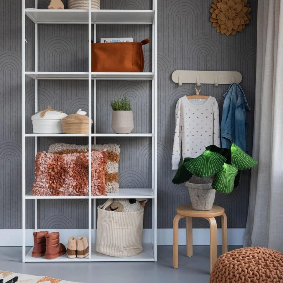 KidsDepot Kapstok Xavy 51x5,5x9 Cm Hout Gebroken Wit 4 KidsDepot Kapstok Xavy 51x5,5x9 Cm Hout Gebroken Wit - Afbeelding 2