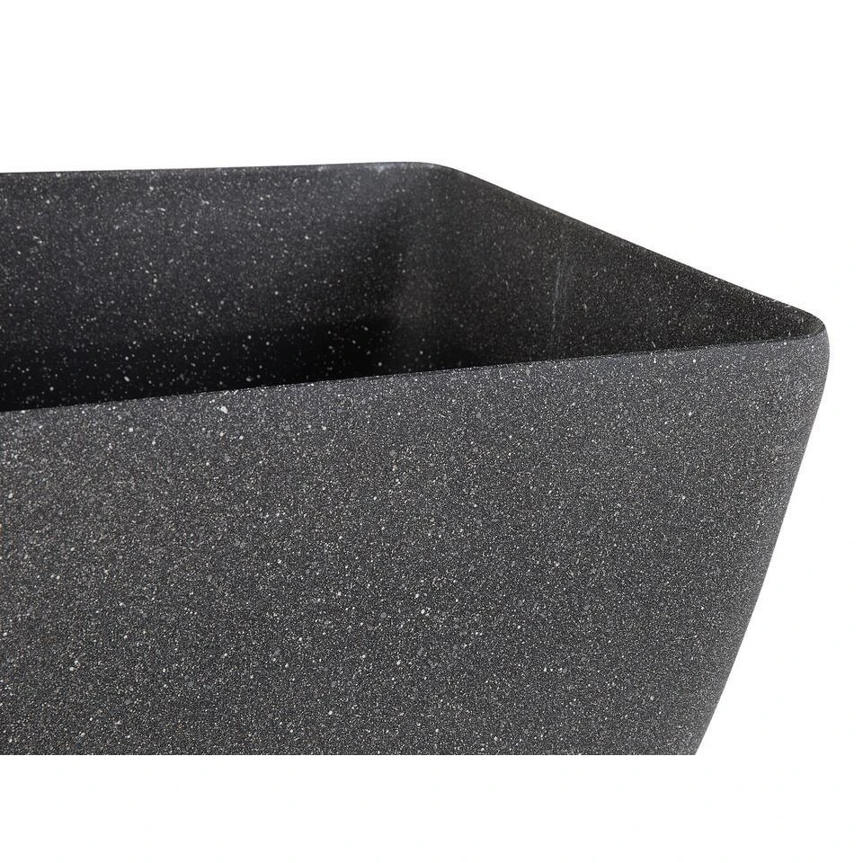 Beliani Plantenbak Voor Buiten ZELI - Grijs Stenenmix, Polyresin 5 Beliani Plantenbak Voor Buiten ZELI - Grijs Stenenmix, Polyresin - Afbeelding 3