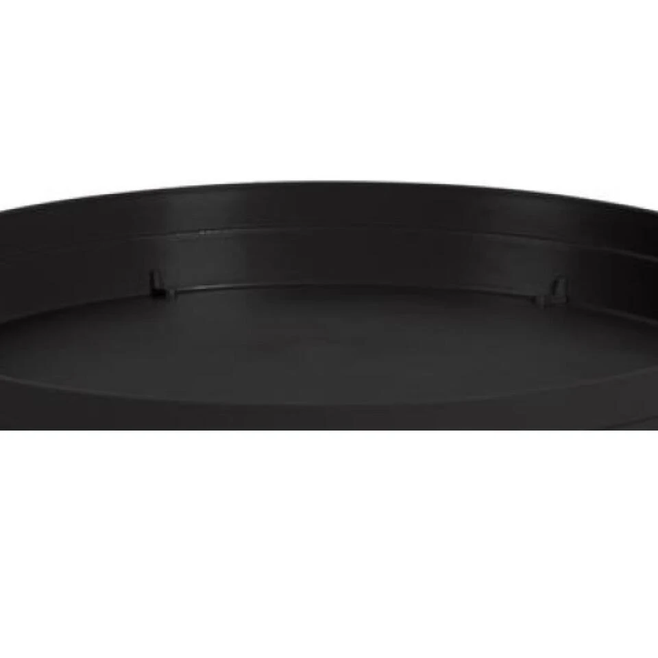 EDA Bloempot - Toscane - Onderschaal - Antraciet - Kunststof - D23 Cm 4 EDA Bloempot - Toscane - Onderschaal - Antraciet - Kunststof - D23 Cm - Afbeelding 2