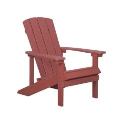 Beliani Tuinstoel ADIRONDACK - Rood Kunsthout 9 Beliani Tuinstoel ADIRONDACK - Rood Kunsthout -Tuinmeubel Winkel 6d01865fb12c4aeb994d15b3cbe6ef71
