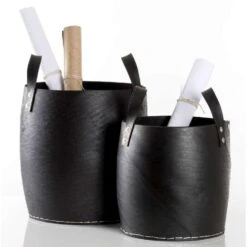 Mand Ruben - Zwart - 37xØ35 Cm -Tuinmeubel Winkel 70501310 3140