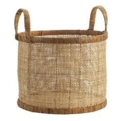 Mand Pomme - Naturel/bruin - Rotan - 28xø35 Cm