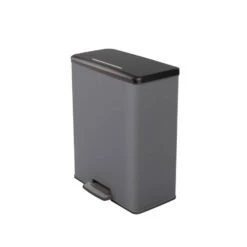 Pedaalemmer Deco Bin - Rechthoek - Grijs - 2x26L 8 Pedaalemmer Deco Bin - Rechthoek - Grijs - 2x26L -Tuinmeubel Winkel 70601181 0300