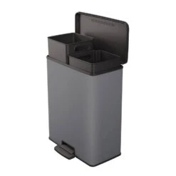 Pedaalemmer Deco Bin - Rechthoek - Grijs - 2x26L 9 Pedaalemmer Deco Bin - Rechthoek - Grijs - 2x26L -Tuinmeubel Winkel 70601181 0301