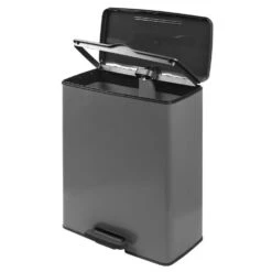 Pedaalemmer Deco Bin - Grijs - 65 Liter -Tuinmeubel Winkel 70601182 0301