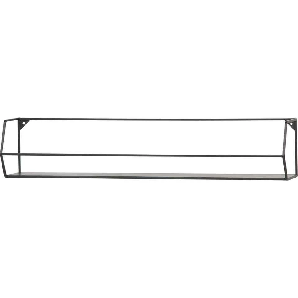 WOOOD Wandplank Zeta EL - Zwart - 16x80x16 Cm 4 WOOOD Wandplank Zeta EL - Zwart - 16x80x16 Cm - Afbeelding 2