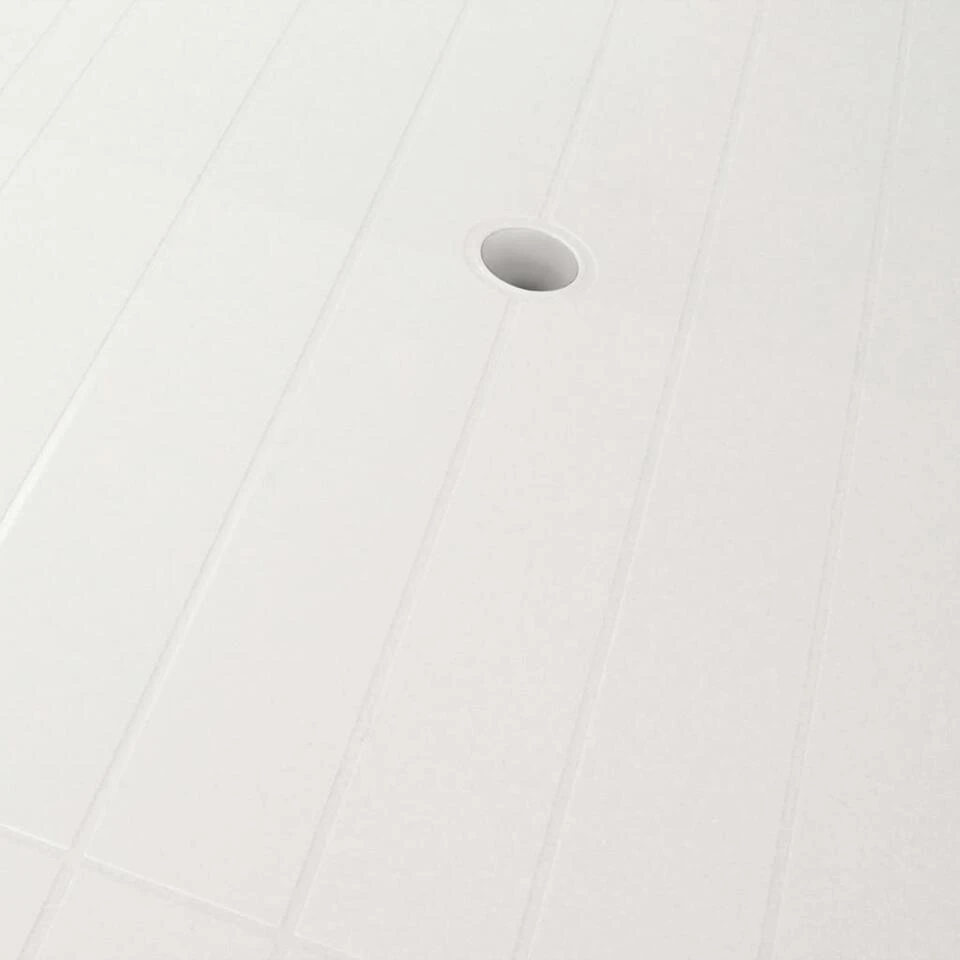 VidaXL Tuintafel 126x76x72 Cm Kunststof Wit 5 VidaXL Tuintafel 126x76x72 Cm Kunststof Wit - Afbeelding 3