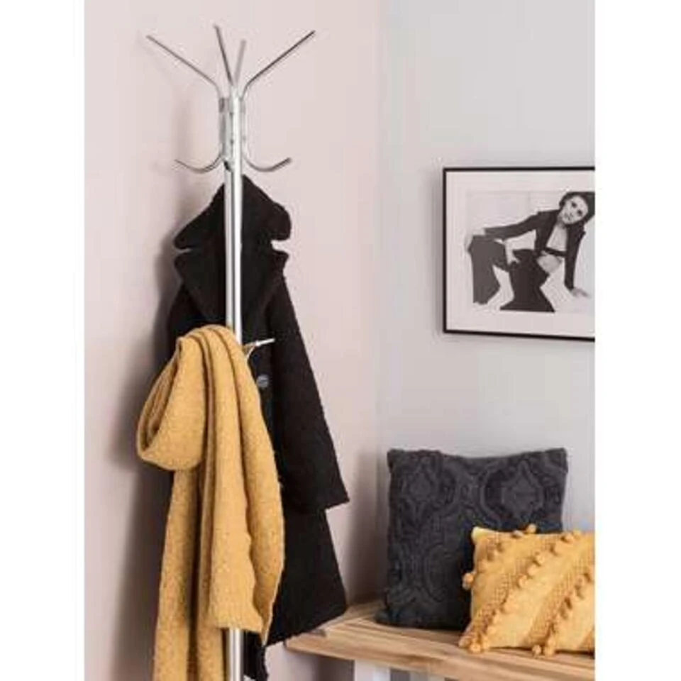 Beliani Kledingstandaard CLAXTON - Zilver Rvs 5 Beliani Kledingstandaard CLAXTON - Zilver Rvs - Afbeelding 3