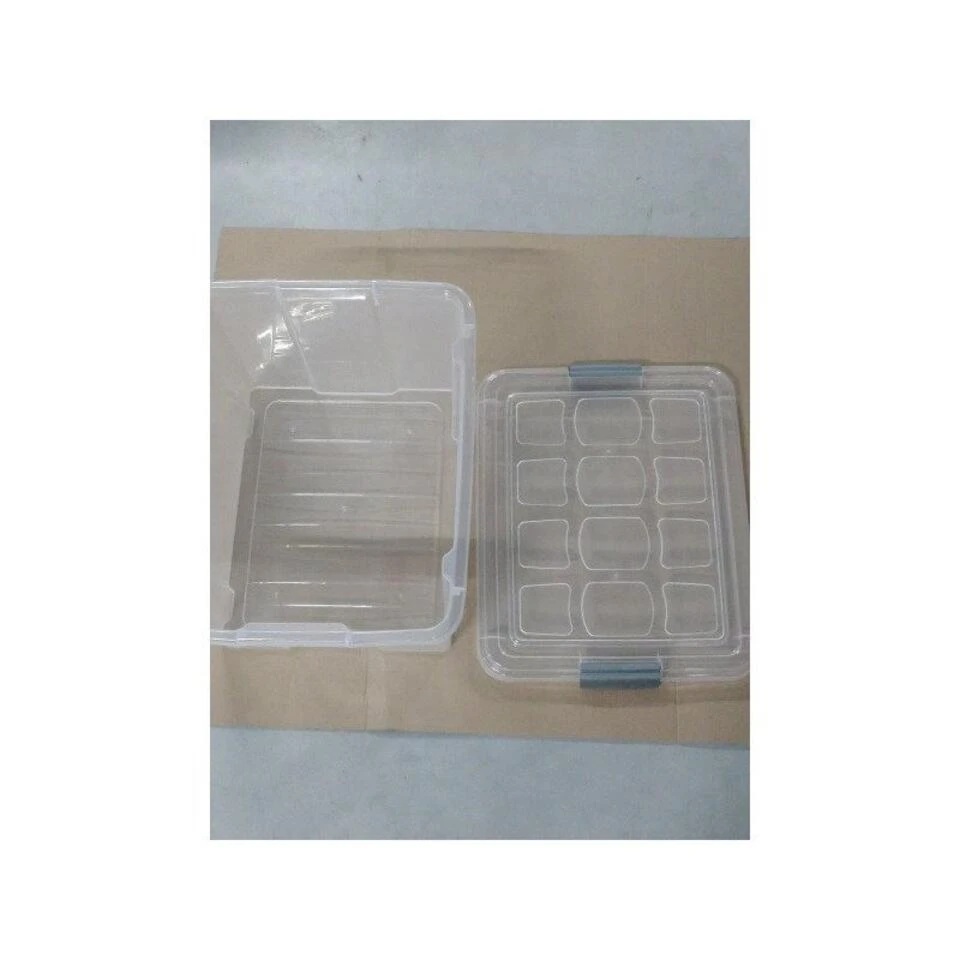 1x Opslagbakken/organizers Met Deksel 25 Liter 42 Cm Transparant 4 1x Opslagbakken/organizers Met Deksel 25 Liter 42 Cm Transparant - Afbeelding 2