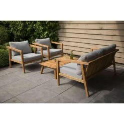 Exotan Loungeset Lucca - Bruin/grijs -Tuinmeubel Winkel 81019521 0300