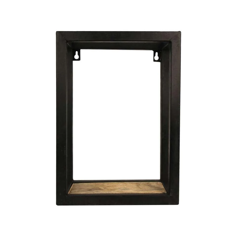 HSM Collection Wandbox Levels - Naturel/zwart - 25x14x35 Cm 3 HSM Collection Wandbox Levels - Naturel/zwart - 25x14x35 Cm