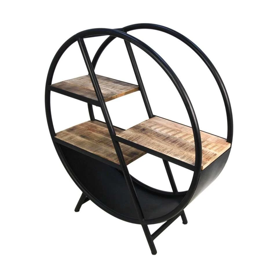 HSM Collection Decoratierek Nate - Zwart - 100x80x30 Cm 5 HSM Collection Decoratierek Nate - Zwart - 100x80x30 Cm - Afbeelding 3