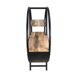 HSM Collection Decoratierek Nate - Zwart - 100x80x30 Cm 9 HSM Collection Decoratierek Nate - Zwart - 100x80x30 Cm -Tuinmeubel Winkel 81021291 0400